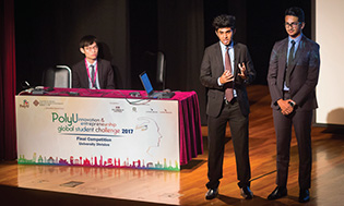 国际学生创新挑战赛大学组金奖由来自孟加拉 Dhaka 大学的队伍夺得。