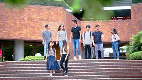 Students walking in campus