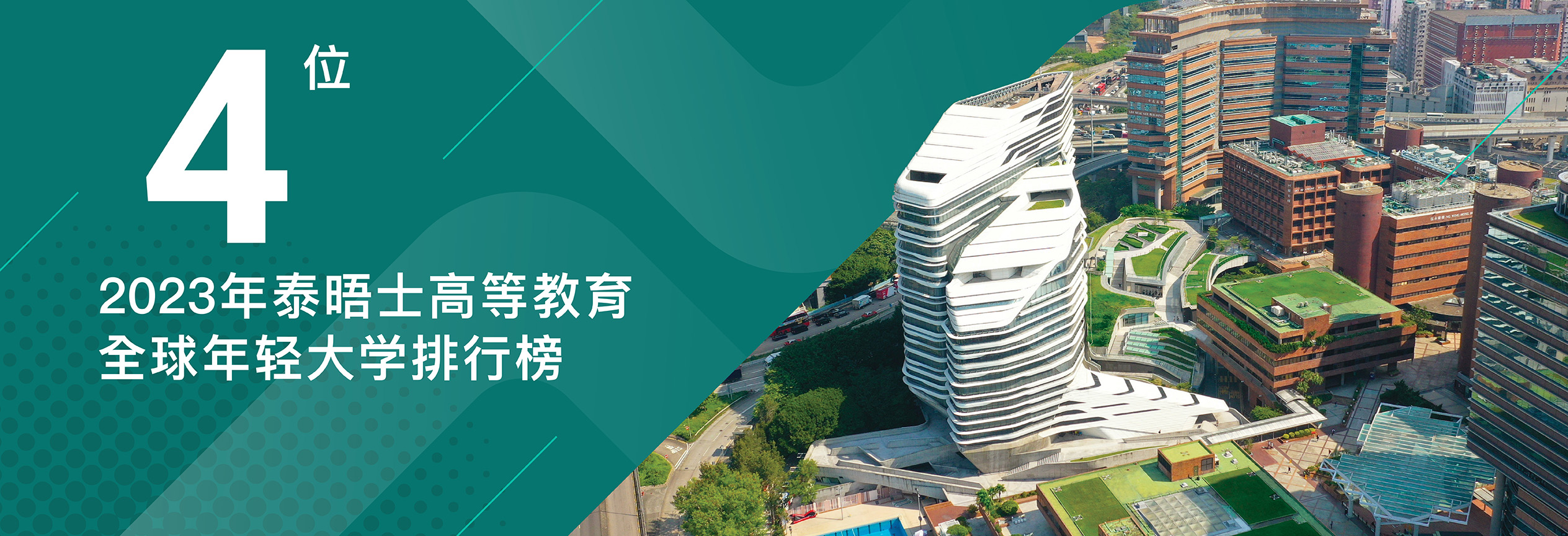 理大在《泰晤士高等教育》2023全球年轻大学排行榜跃升至第4