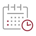 line icon for academic calendar