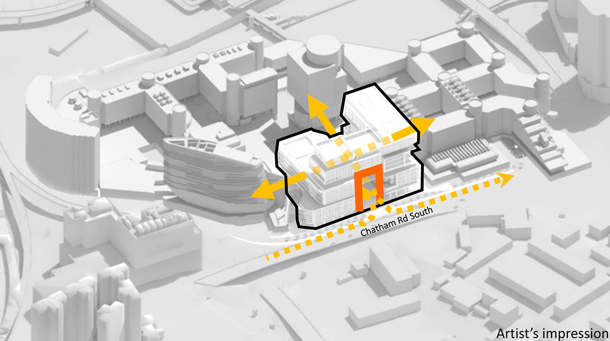 New Vehicular Entrance