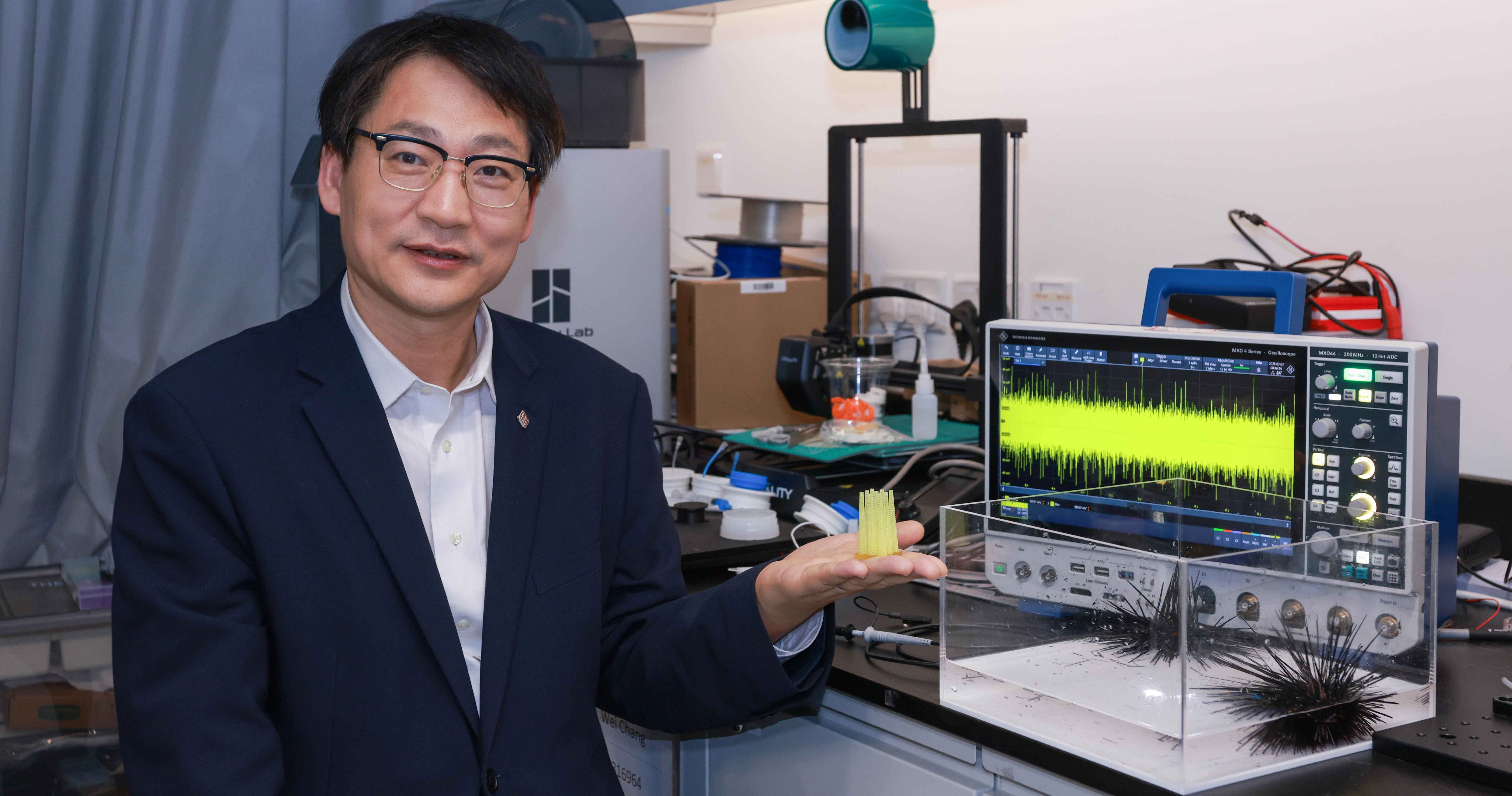 理大研究拆解海膽棘刺「機電感知」能力  賦能新一代仿生傳感器