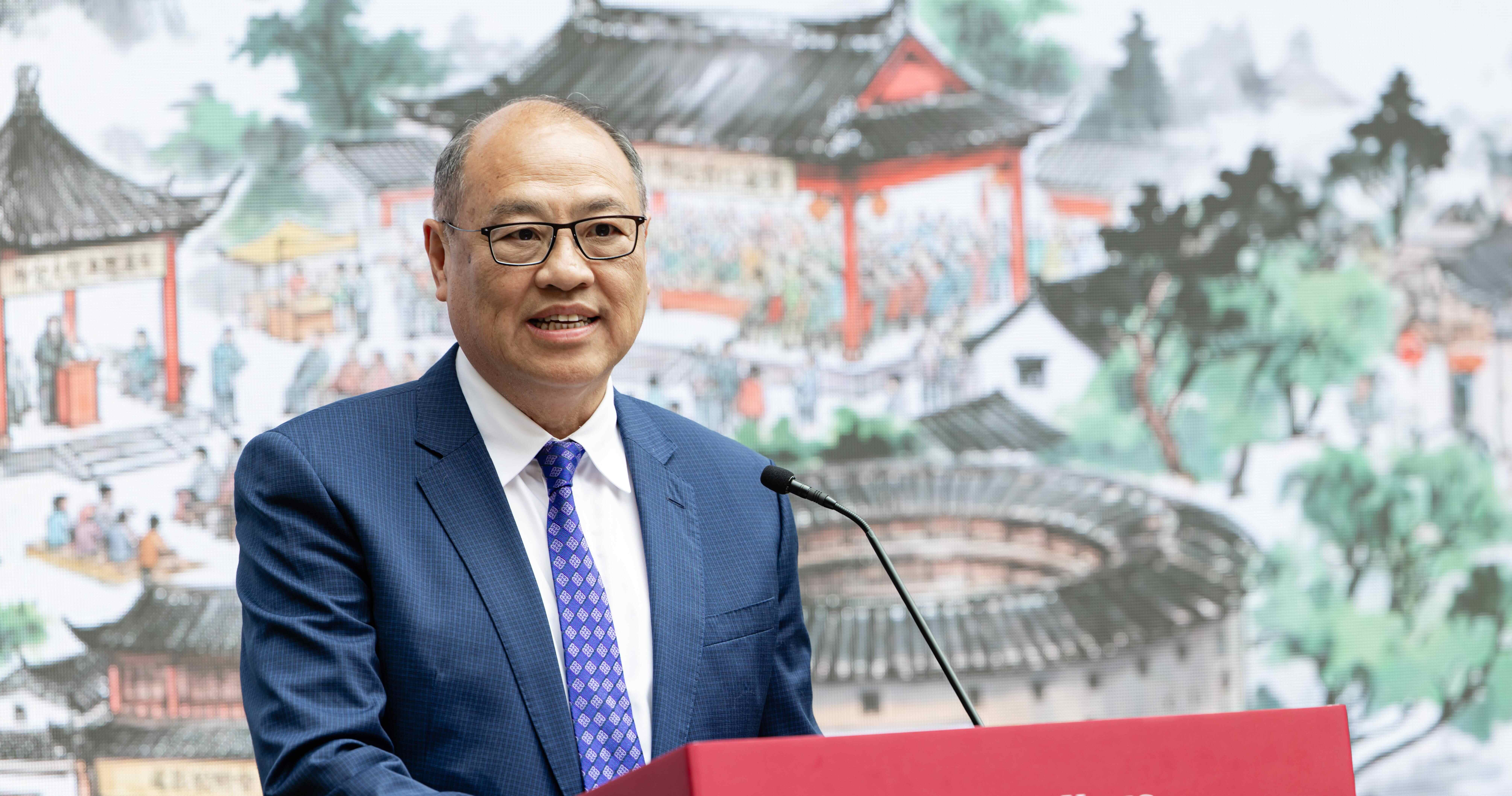 理大校董會主席林大輝博士強調理大中華文化節為大學傳承優秀中華文化、推動學生全人發展的重要平台。