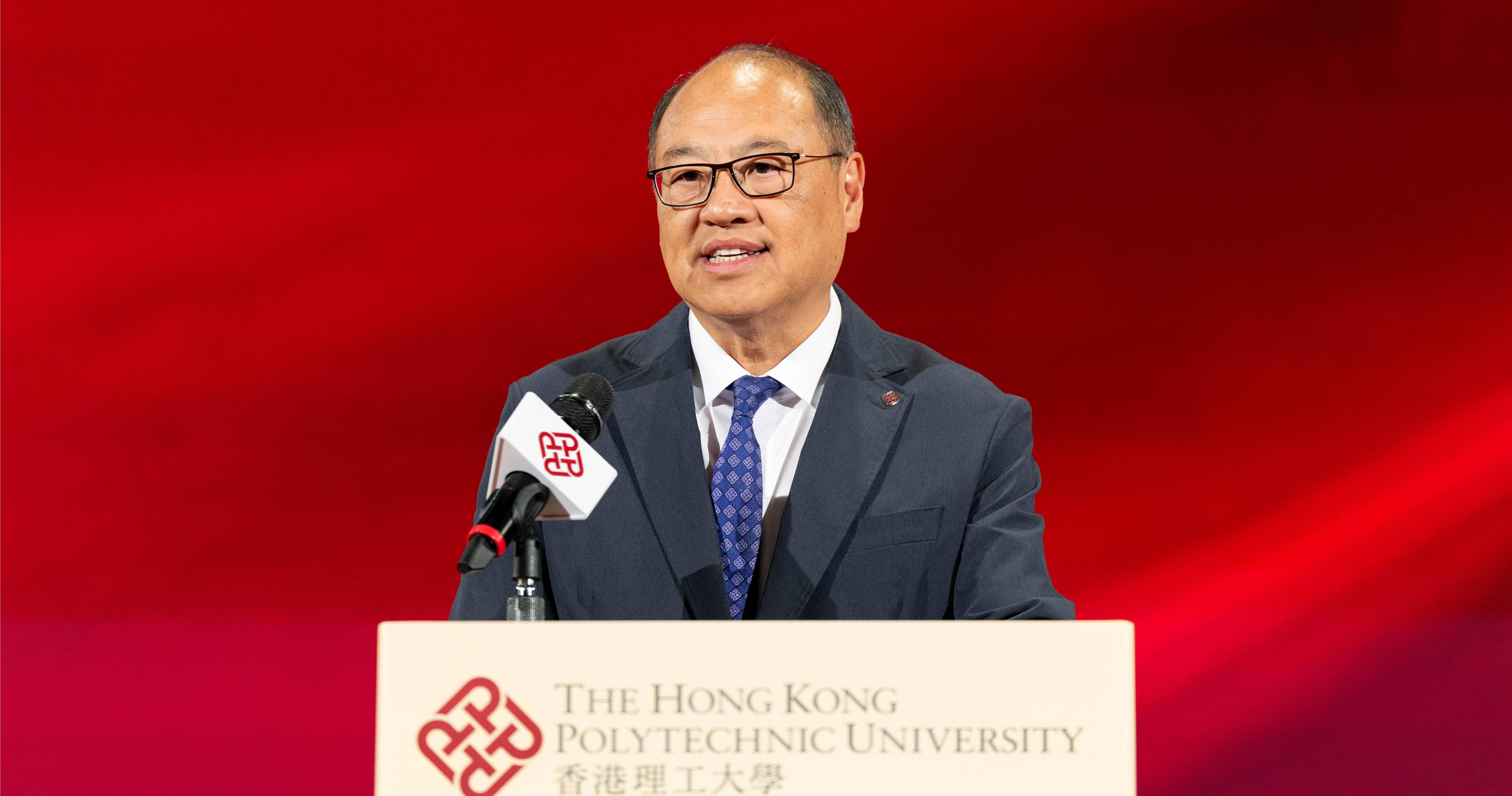 林大辉博士表示，理大举办中华文化节以弘扬中华文化，让学生进一步认识国家，希望透过两位大使的亲身分享，让同学们更深入了解国家外交政策和世界发展大势。