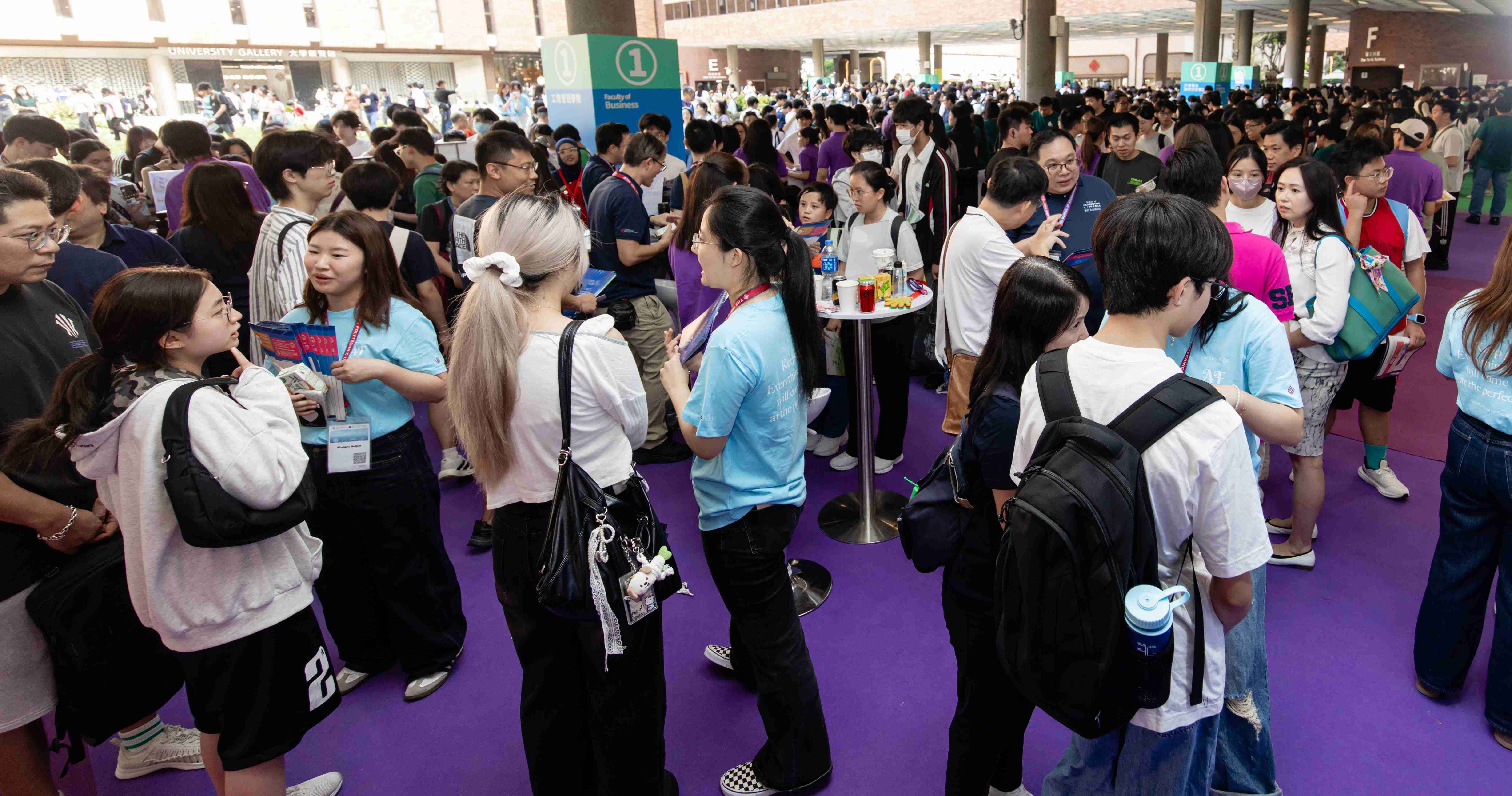 Info Day featured a series of activities which attracted many students and parents to visit the campus and find out more about PolyU.