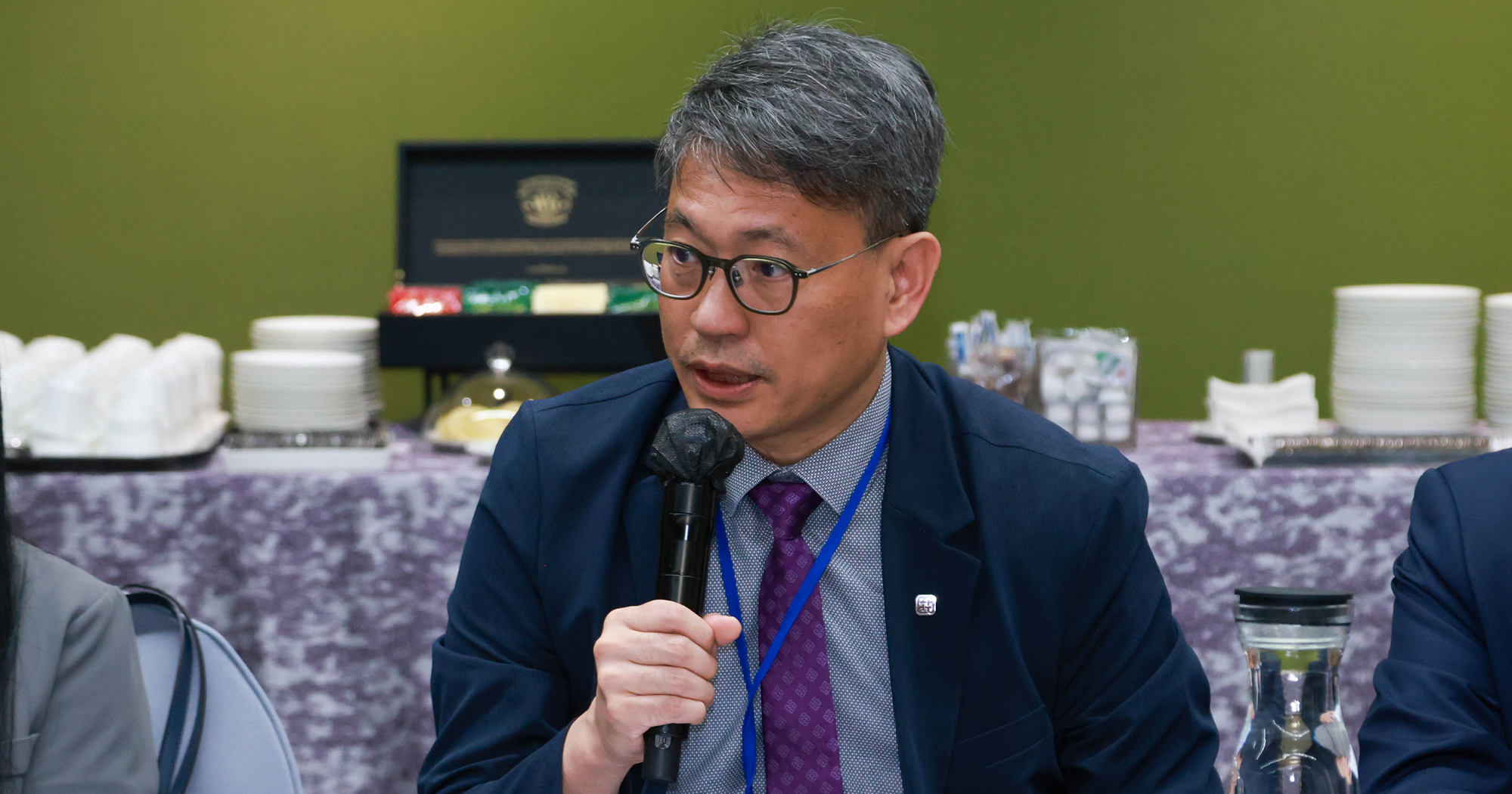 香港理工大學高級副校長（研究及創新）趙汝恒教授在會上作開幕致辭
