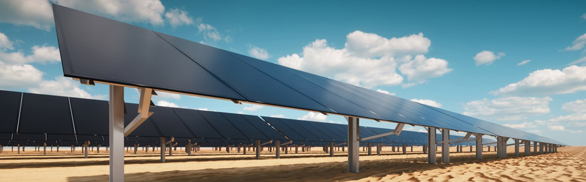 solar panels under the sky