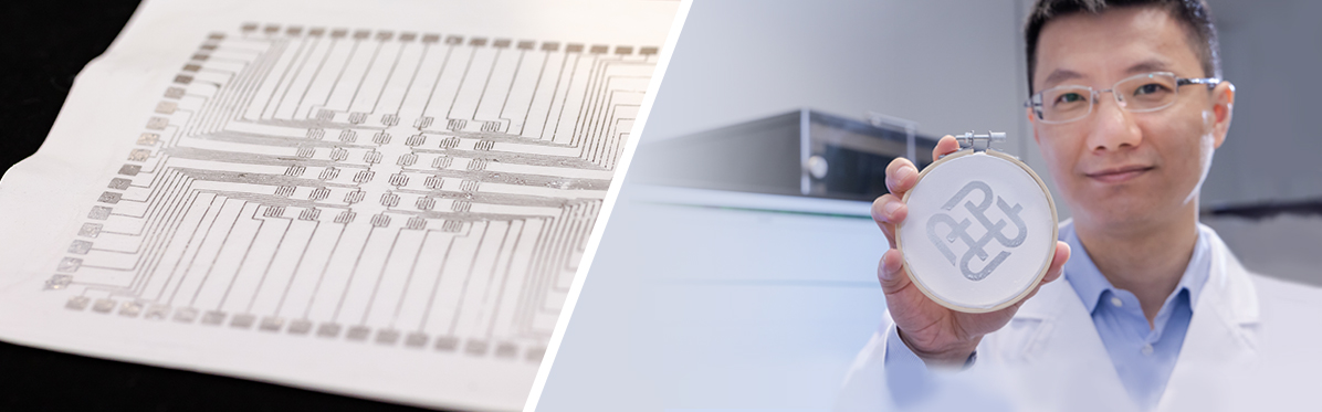 PolyU develops a highly permeable superelastic conductor for wearable electronic applications