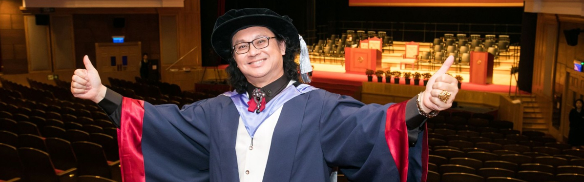 PolyU’s Doctor of Management Programme graduate shares his experiences about a bumpy road to success