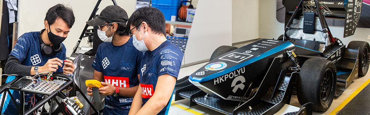 PolyU E-Formula Racing Team demonstrates creativity and perseverance designing and building their own race car