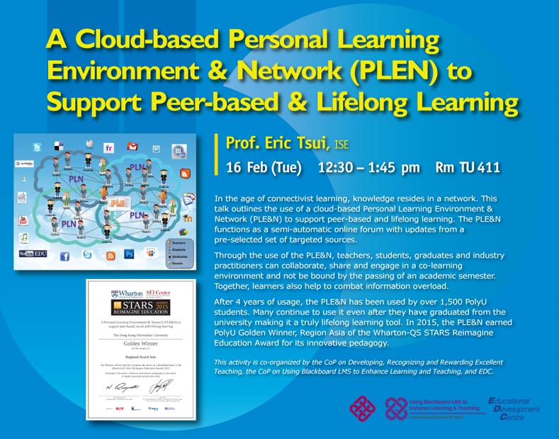 A Cloud-based Personal Learning Environment & Network