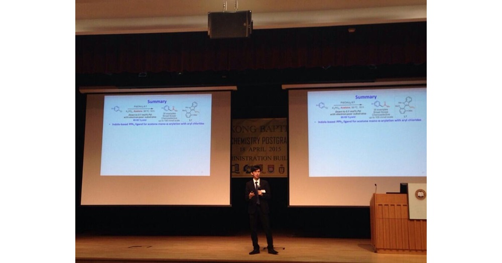 ABCT Postgraduate awarded the 1st Prize of Oral Presentation in Symposium on Chemistry_2