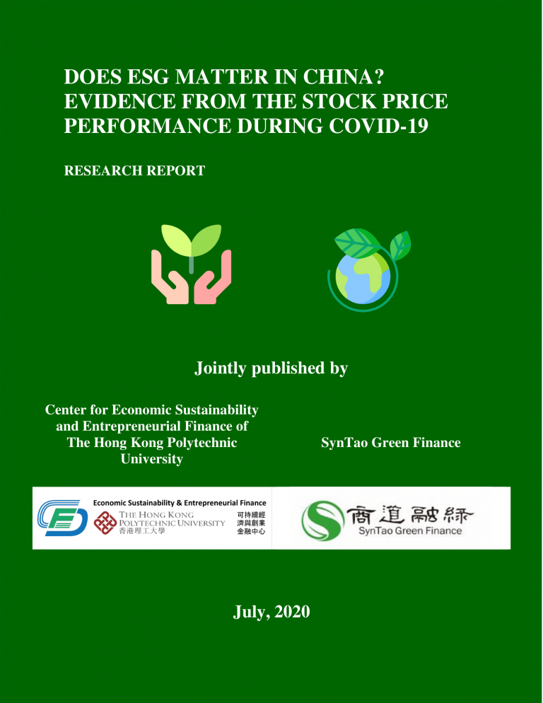 Does ESG Matter In China In COVID19? Center for Economic