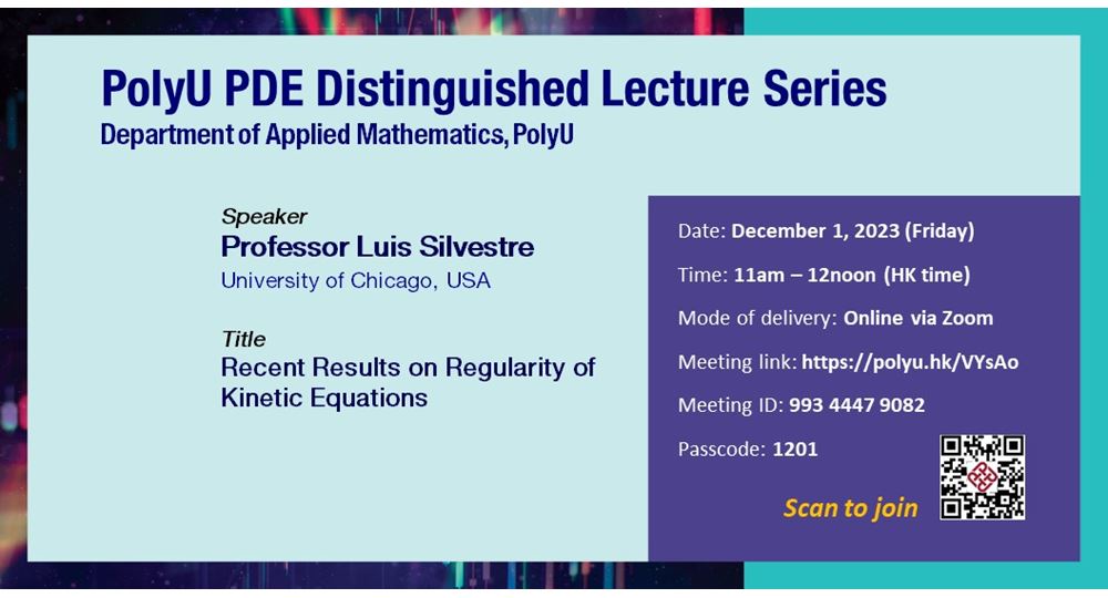 PolyU PDE DL series by Prof Luis SilvestreDec 1 2023web banner