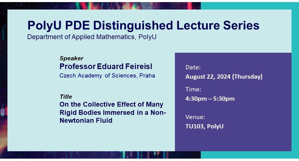 PolyU PDE DL series by Prof Eduard FeireislAug 22 2024web banner