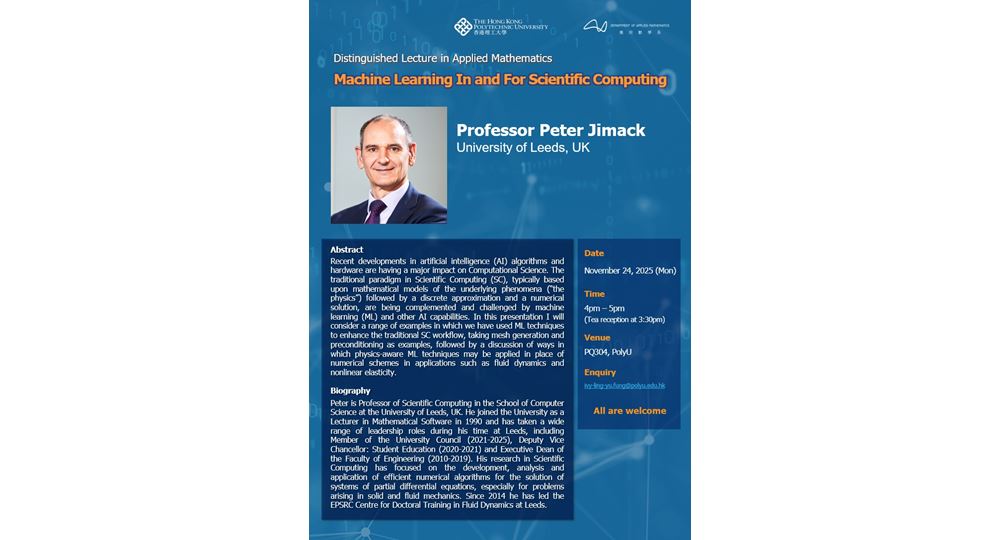 AMA DL in Applied MathProf Peter Jimack 24 Nov 202521