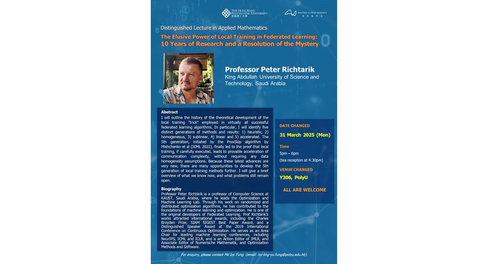 AMA DL in Applied Math_Prof Peter Richtarik _31 March 2025