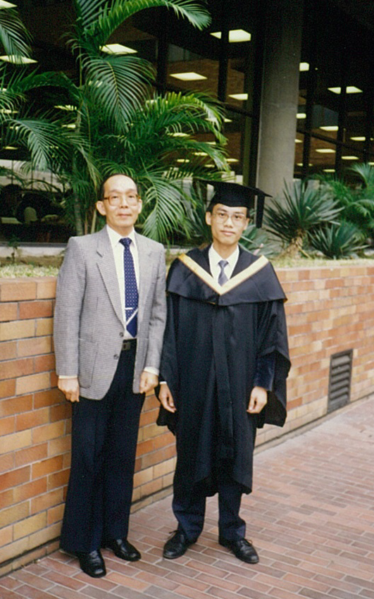 1994 Dr Christophe Yuen with student18Dec1988v2