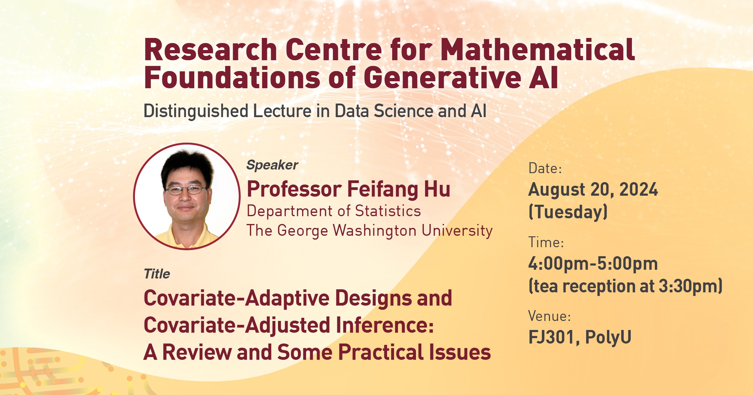 CMFAI DL by Prof Feifang HU_banner