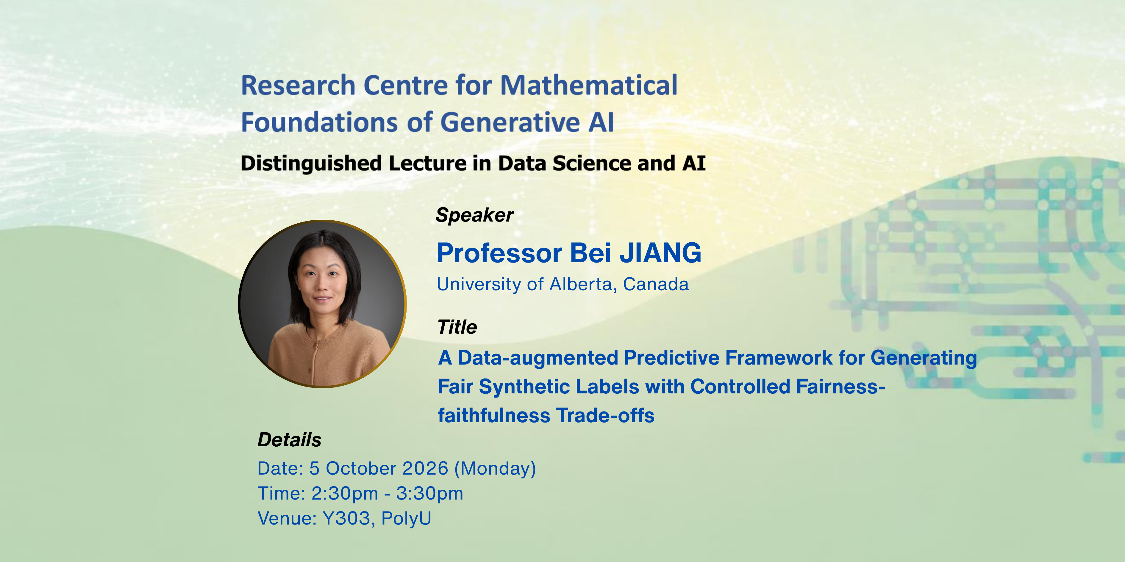 CMFAI DL by Prof Bei JIANG 5 Oct 2026web banner