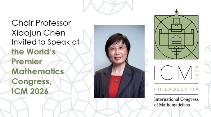 Prof XJ Cheninvited speaker of ICM 2026