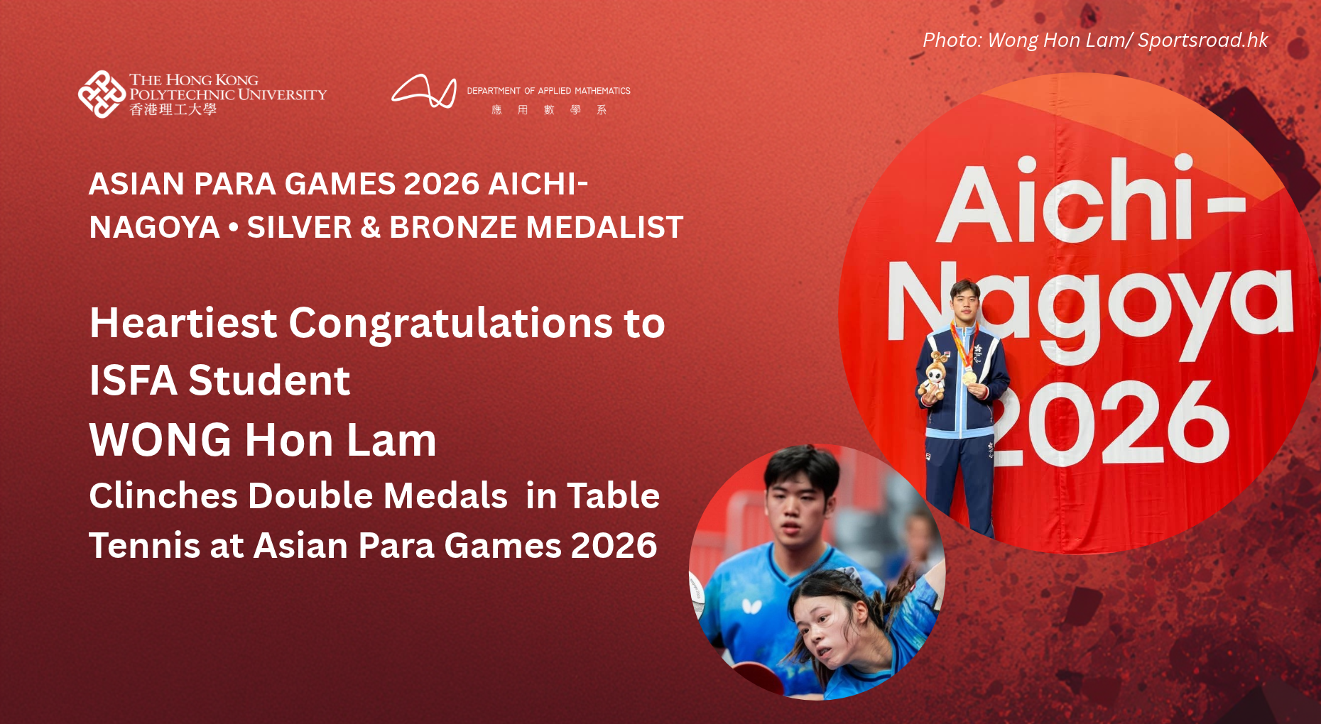 ISFA Wong Hon Lam_Asian Para Game 2026_web banner