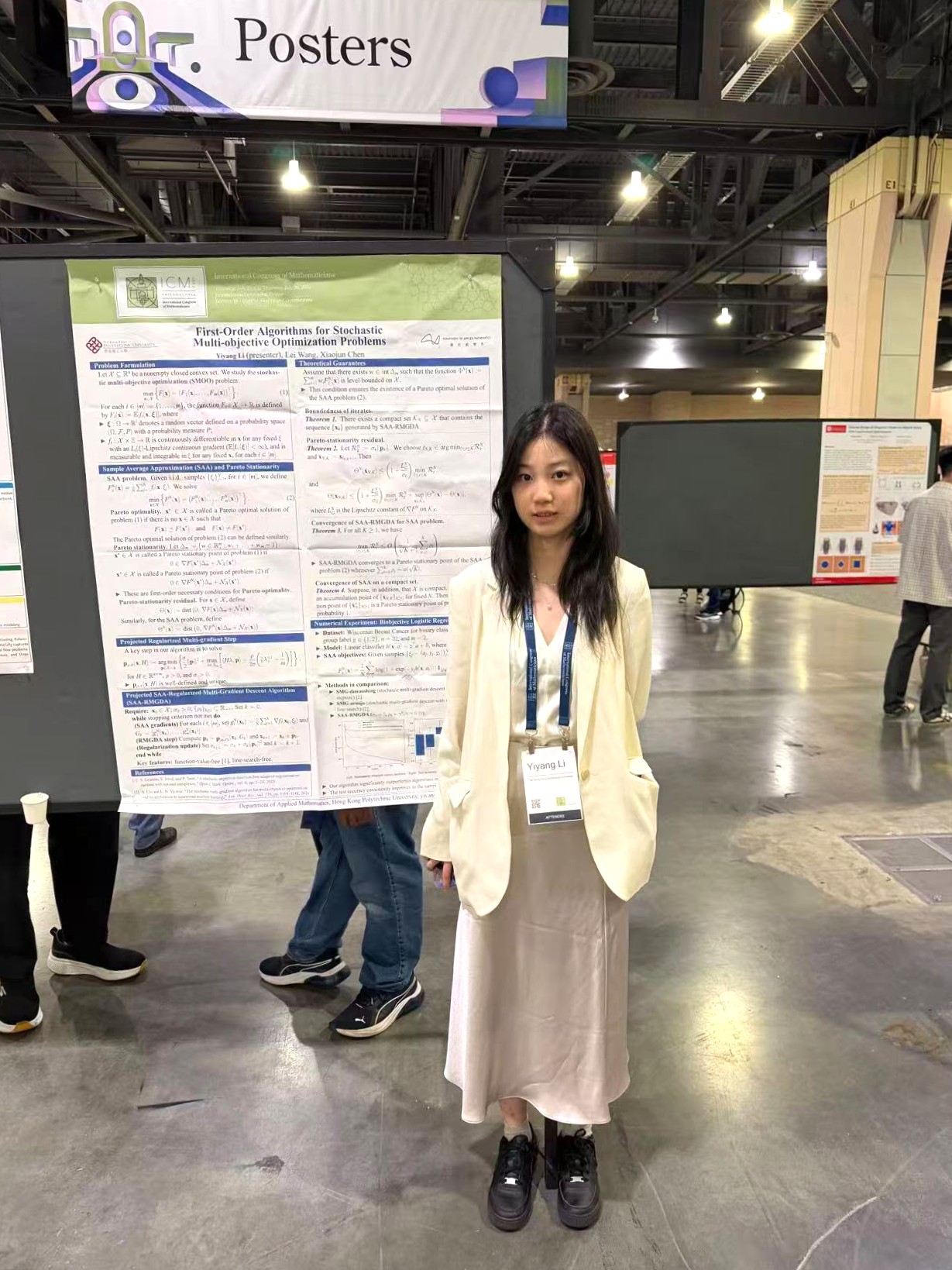AMA PhD student, Miss Li Yiyang, presented her paper at ICM 2026