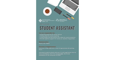 Recruitment of Student Assistant For Yr 1  Yr 3 Students2