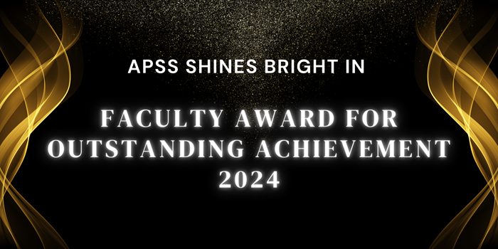 APSS shines bright in  faculty award for outstanding achievement 2024