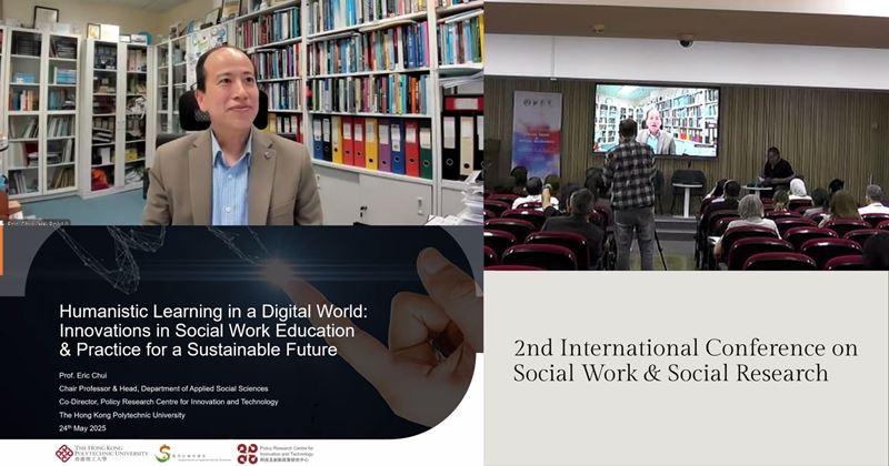 Prof Eric CHUI Presents at 2nd International Conference on Social Work Social Research