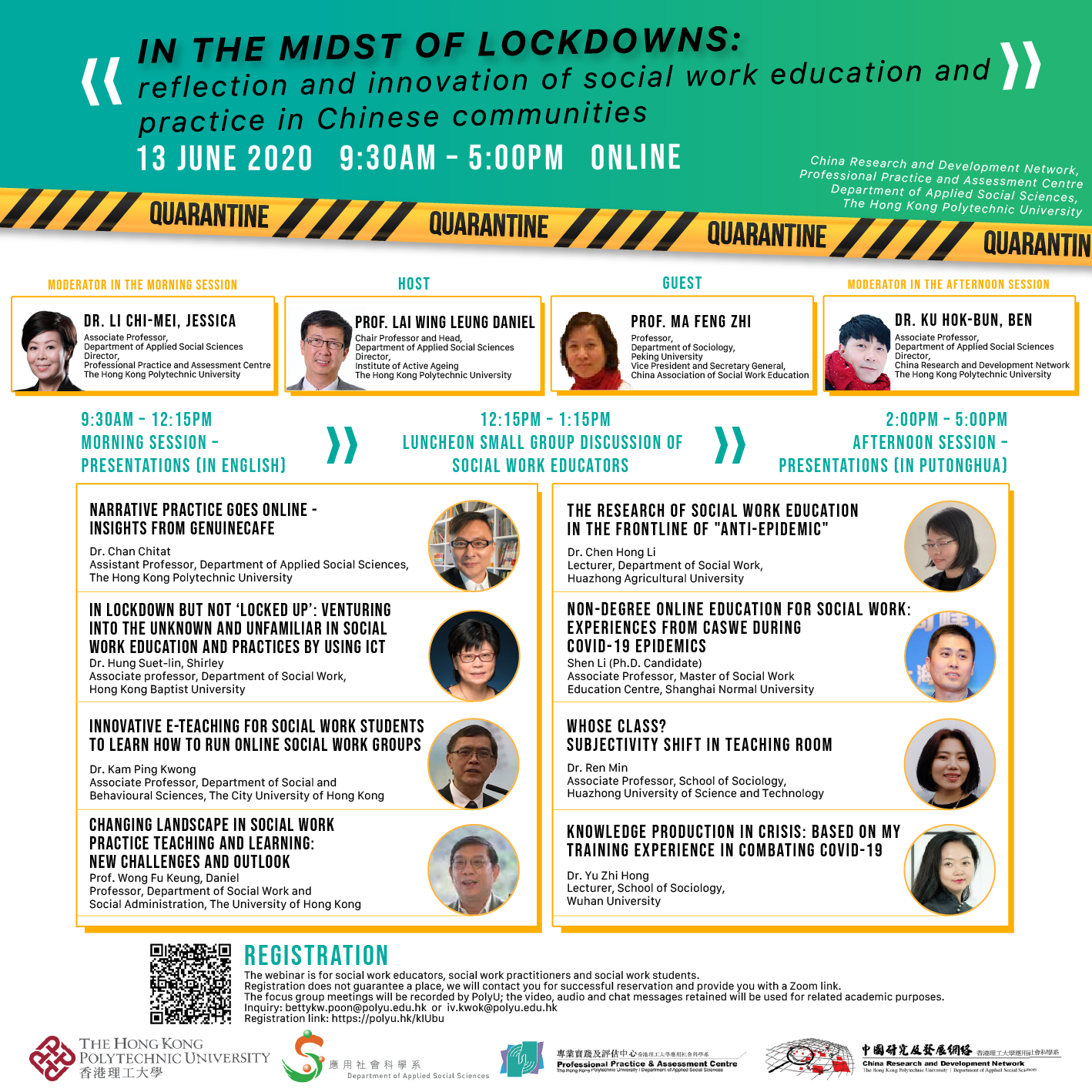 Webinar In the Midst of Lockdowns Reflection and Innovation of Social Work Education and Practice in