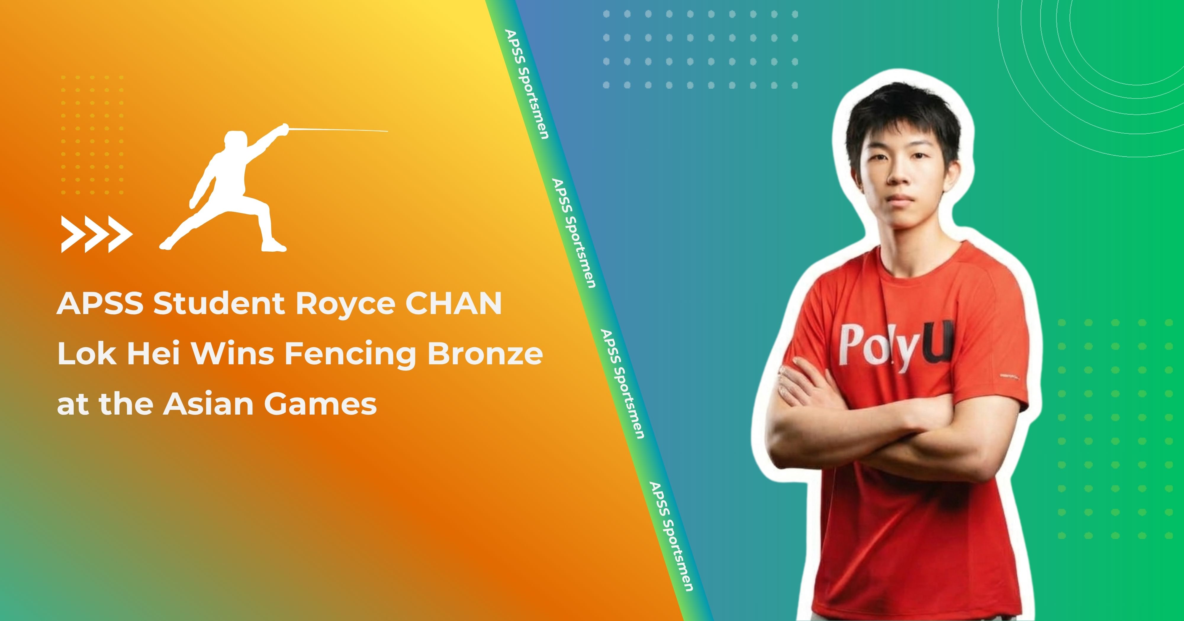 2026_10_13 Royce CHAN Lok Hei Wins Asian Games Fencing Bronze