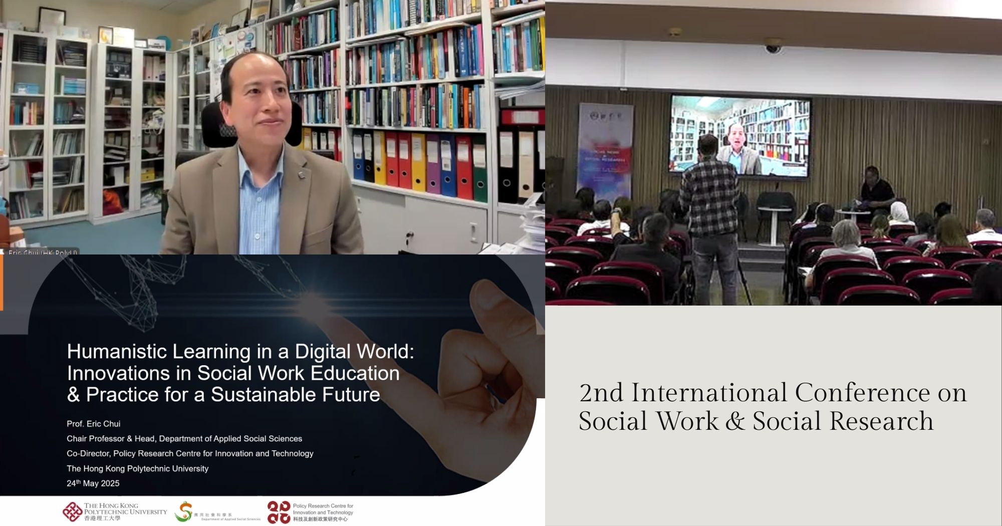Prof Eric CHUI Presents at 2nd International Conference on Social Work Social Research