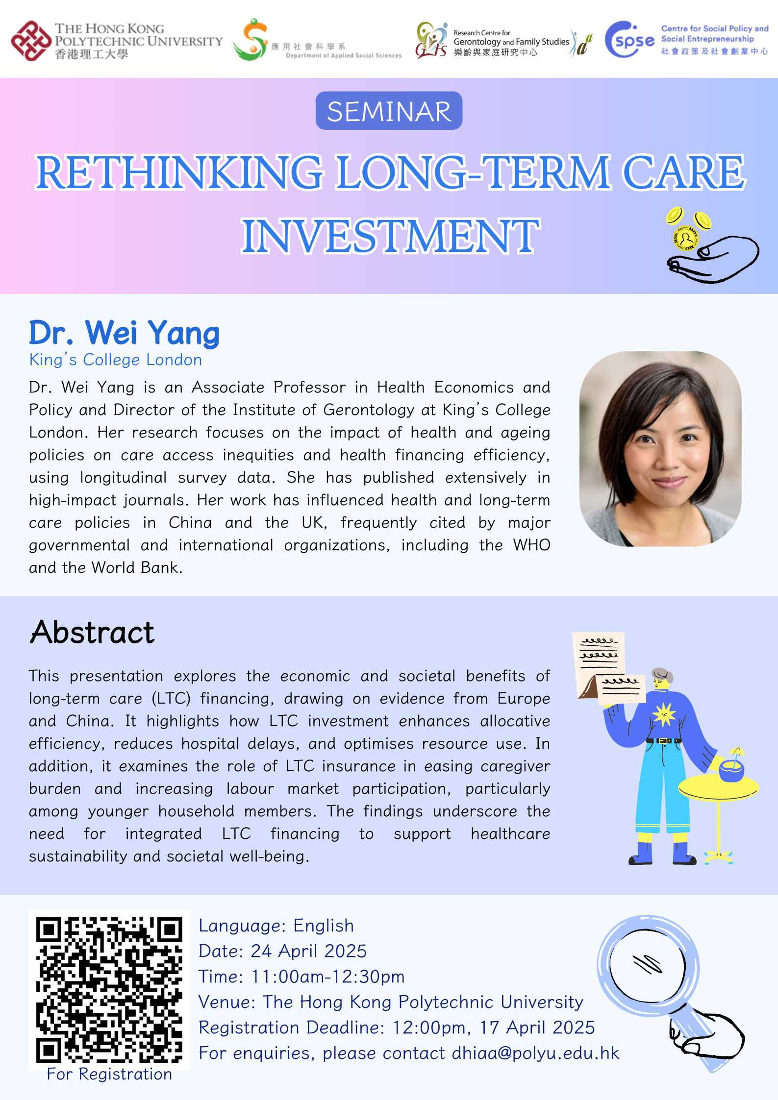 20250424 Dr Yang Weis seminar  Rethinking LongTerm Care Investment