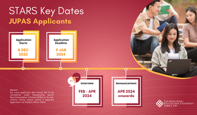 POLYU Special Talents Admission Scheme Timeline for JUPAS Applicants (Updated)