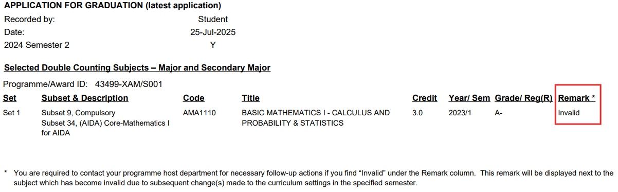 Example3-Invalid Double Counting