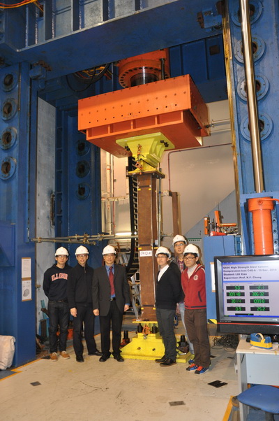 A 1,000 tons Hydraulic Servo Control Testing system