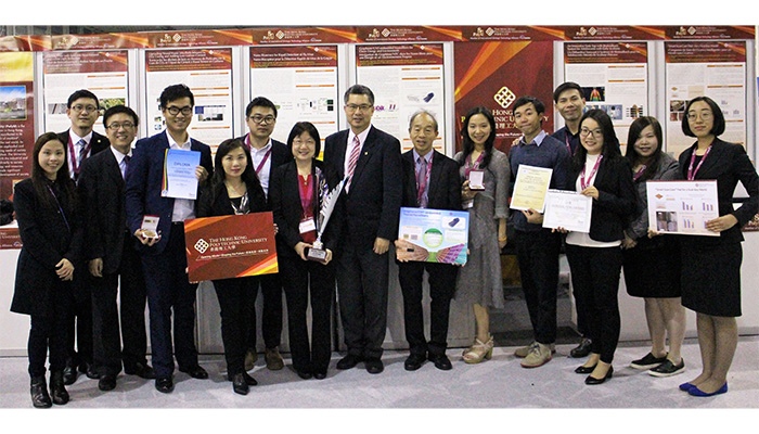 PolyU delegation at the International Exhibition of Inventions of Geneva.