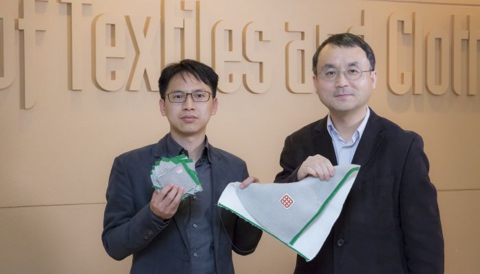 Winning Project  Scalable All-Textile Energy Harvesters for Electric Power Generation Principal Investigator: Dr Bingang XU (right), Institute of Textiles and Clothing