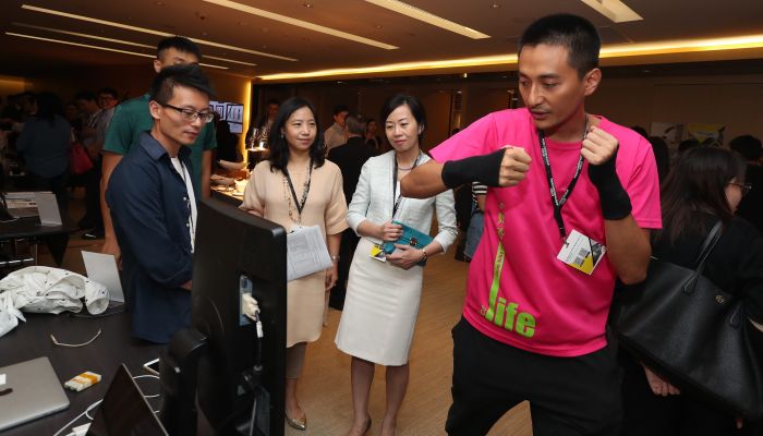PolyU showcases the innovative projects and products of various start-ups supported by the University