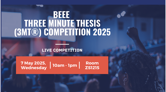 Banner BEEE Three Minute Thesis 3MT Competition 2025