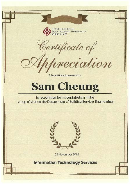 20161123_Appreciation to SamCheung