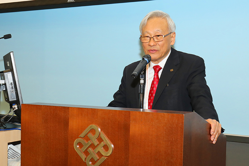 Prof Philip Chan officiating at the opening of the forum