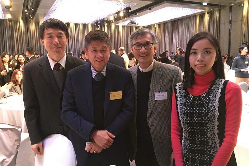 Prof Xia far left and Prof Poon second from right with some guests