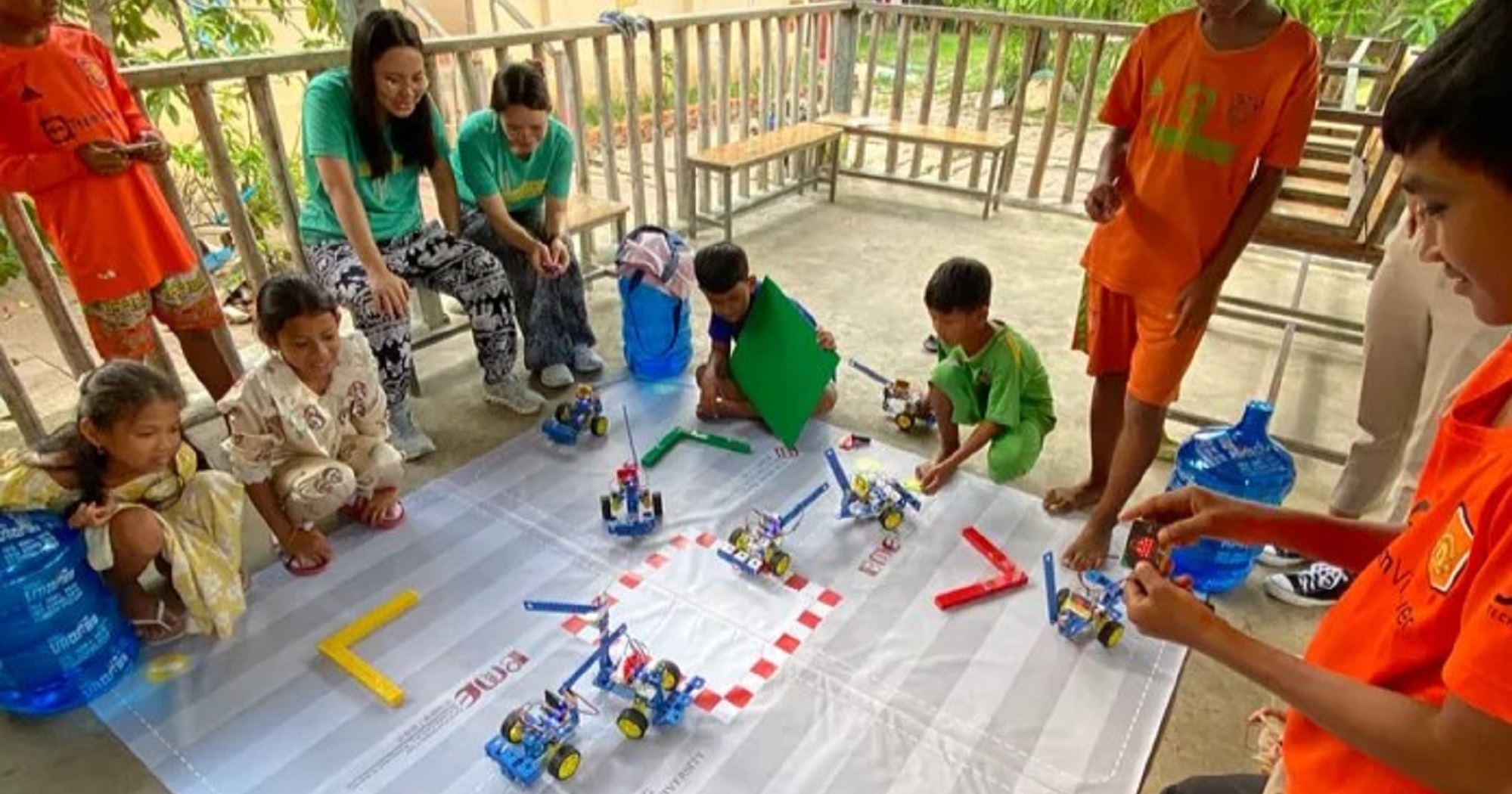 Robotic Car Workshop at the Cambodian Organization for Living and Temporary-care