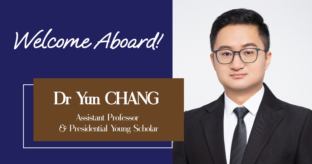 Dr Yun Chang_welcome