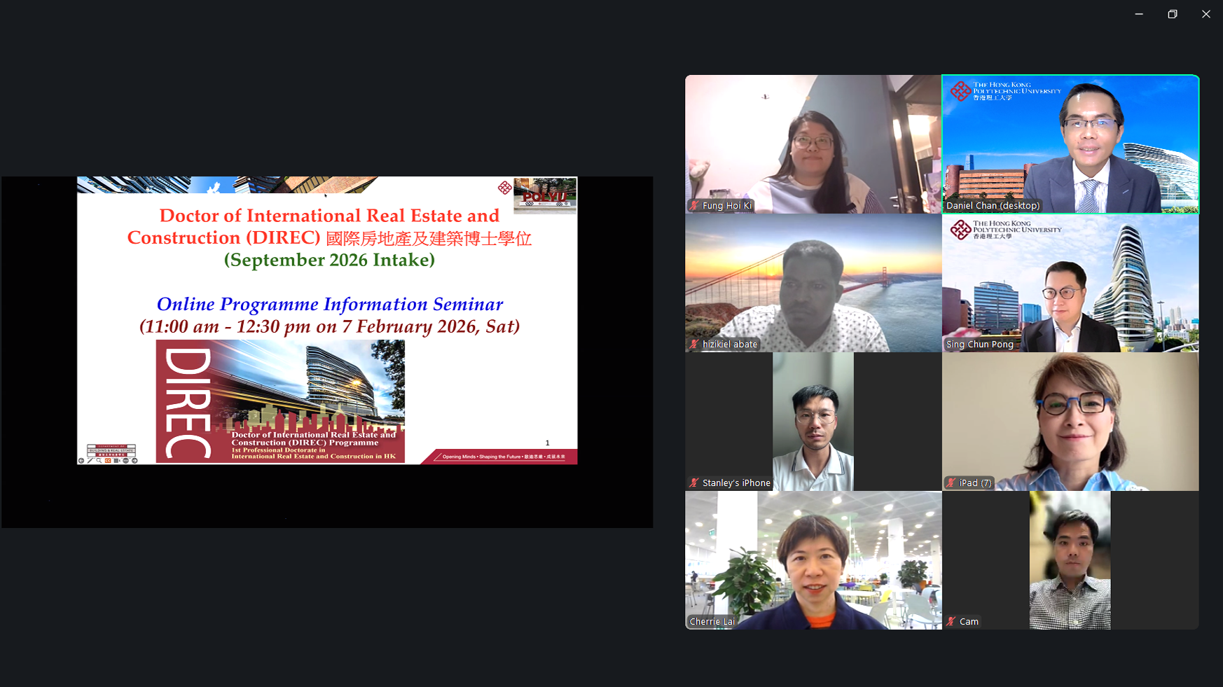 DIREC Info SeminarGroup Photo Zoom 202602071