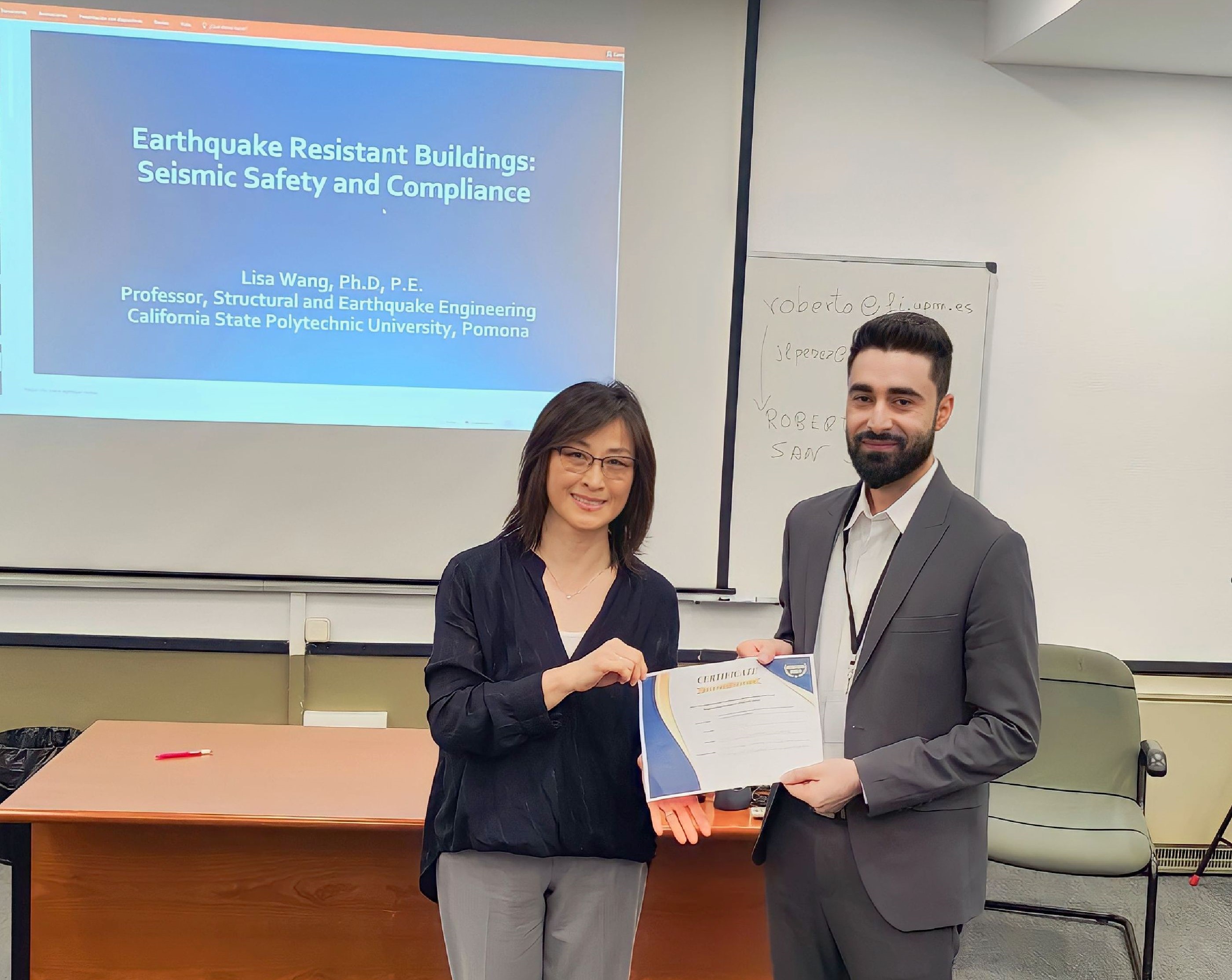 Mr Ali Fares BRE PhD Student Awarded Best Presentation Award in ICSCER 2023