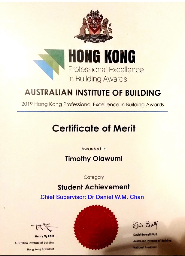 BRE PhD Students Winning the AIBHK5