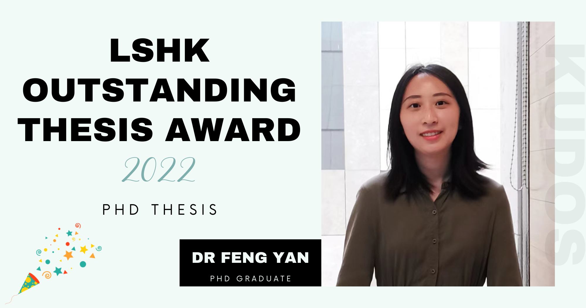 20221128 FENG Yan LSHK Outstanding Thesis Award 2022